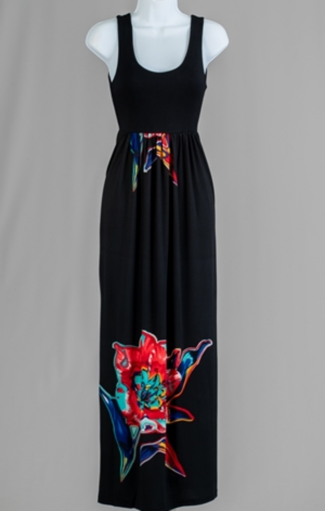 Maxi Print Dress